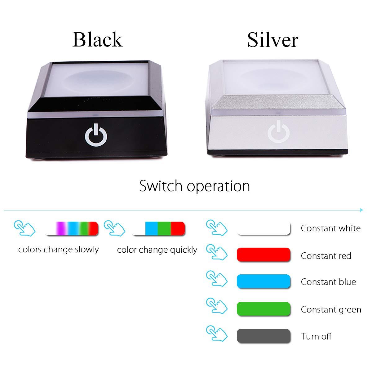 3D Solar System Model Crystal Ball 80mm 3.15inch - Outer Space Astronomy Gifts Room Decor Crystal Sphere Unique Gifts for Men Him Best Birthday Dad Physics Science Teacher Night Light Planet Lamp