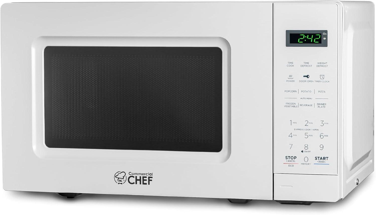 Commercial Chef 0.7 Cubic Feet 700 Watt Countertop Microwave