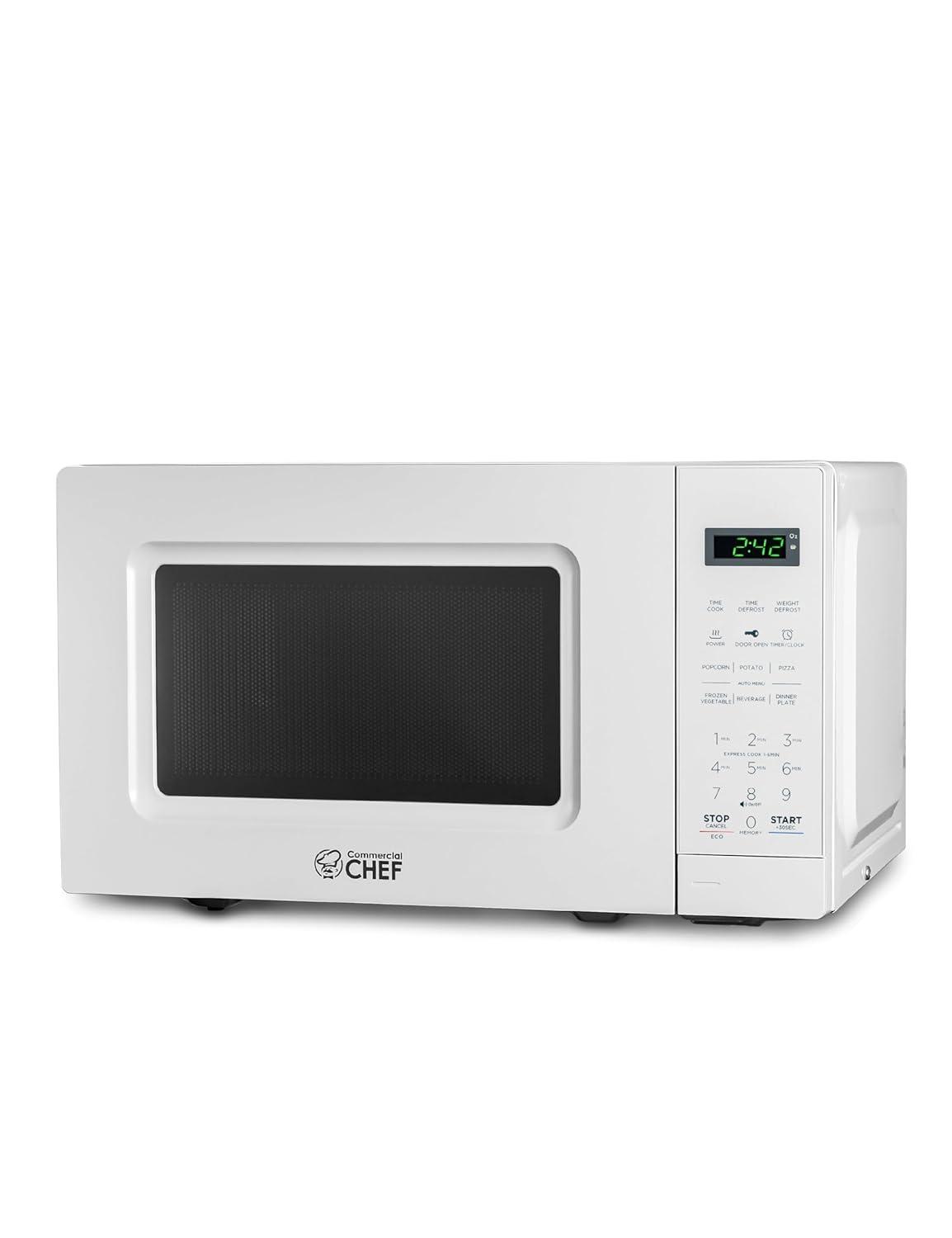 Commercial Chef 0.7 Cubic Feet 700 Watt Countertop Microwave