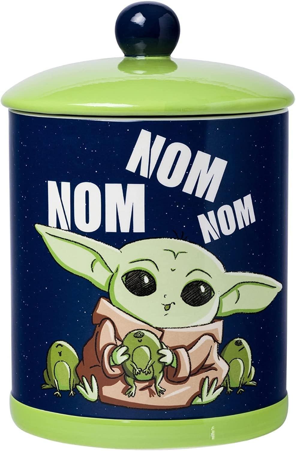 Star Wars: The Mandalorian Grogu "Nom Nom Nom" Frogs Large Ceramic Cookie Jar