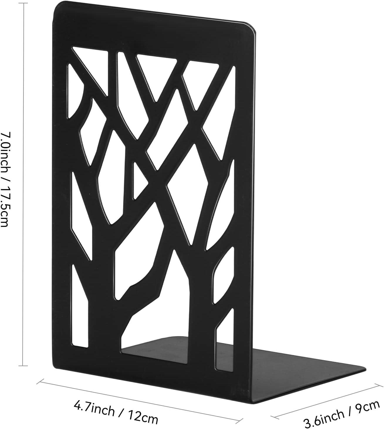 Book Ends, Bookends, Book Ends for Shelves, Bookends for Shelves, Bookend, Book Ends for Heavy Books, Book Shelf Holder Home Decorative, Metal Bookends Black 1 Pair, Bookend Supports, Book Stoppers