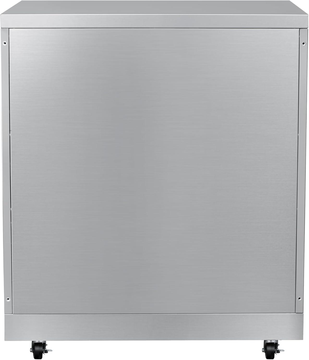 32 in. Stainless-Steel Outdoor Kitchen Cabinet with Three Drawers (KM-OKS-CAB3)