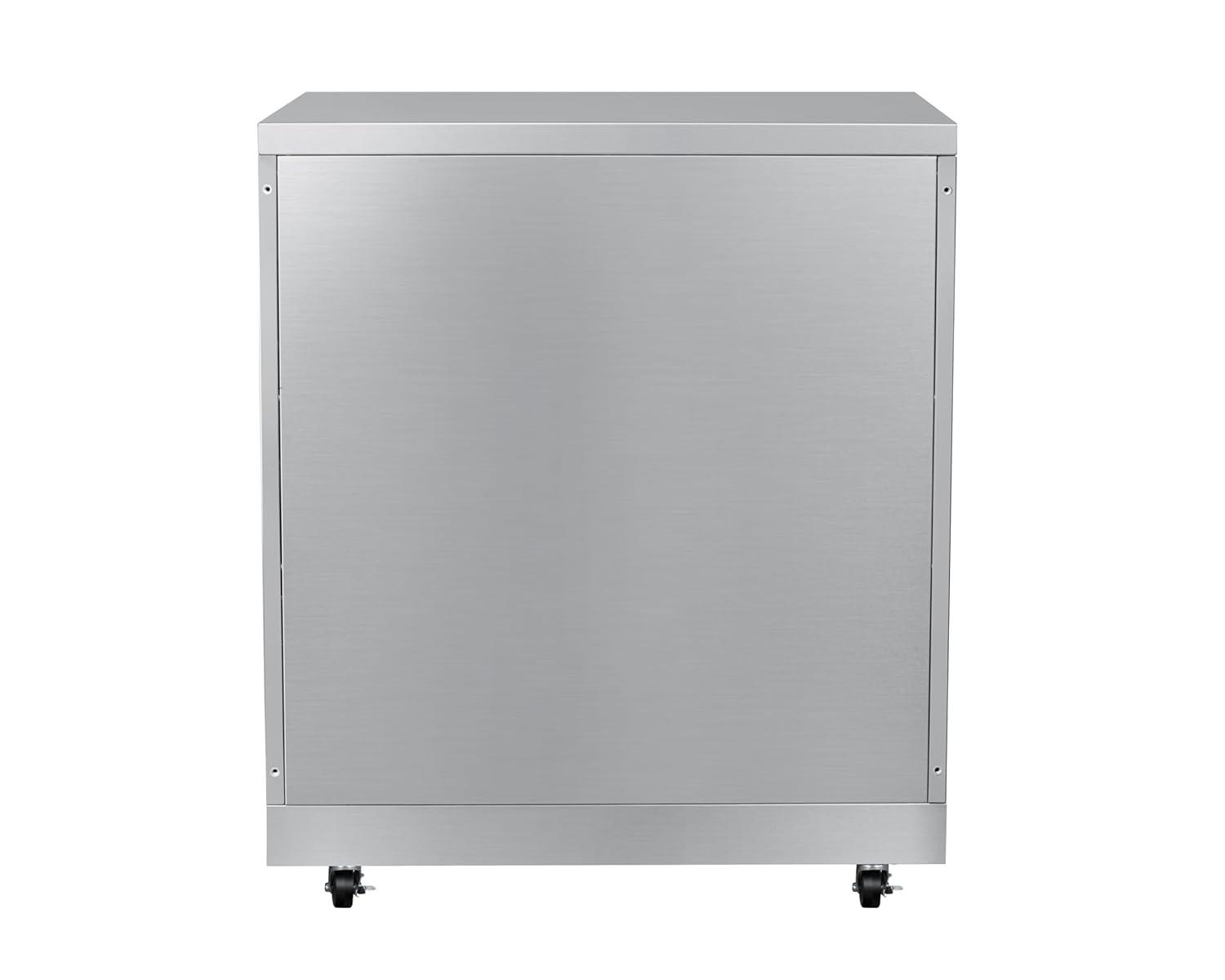 32 in. Stainless-Steel Outdoor Kitchen Cabinet with Three Drawers (KM-OKS-CAB3)