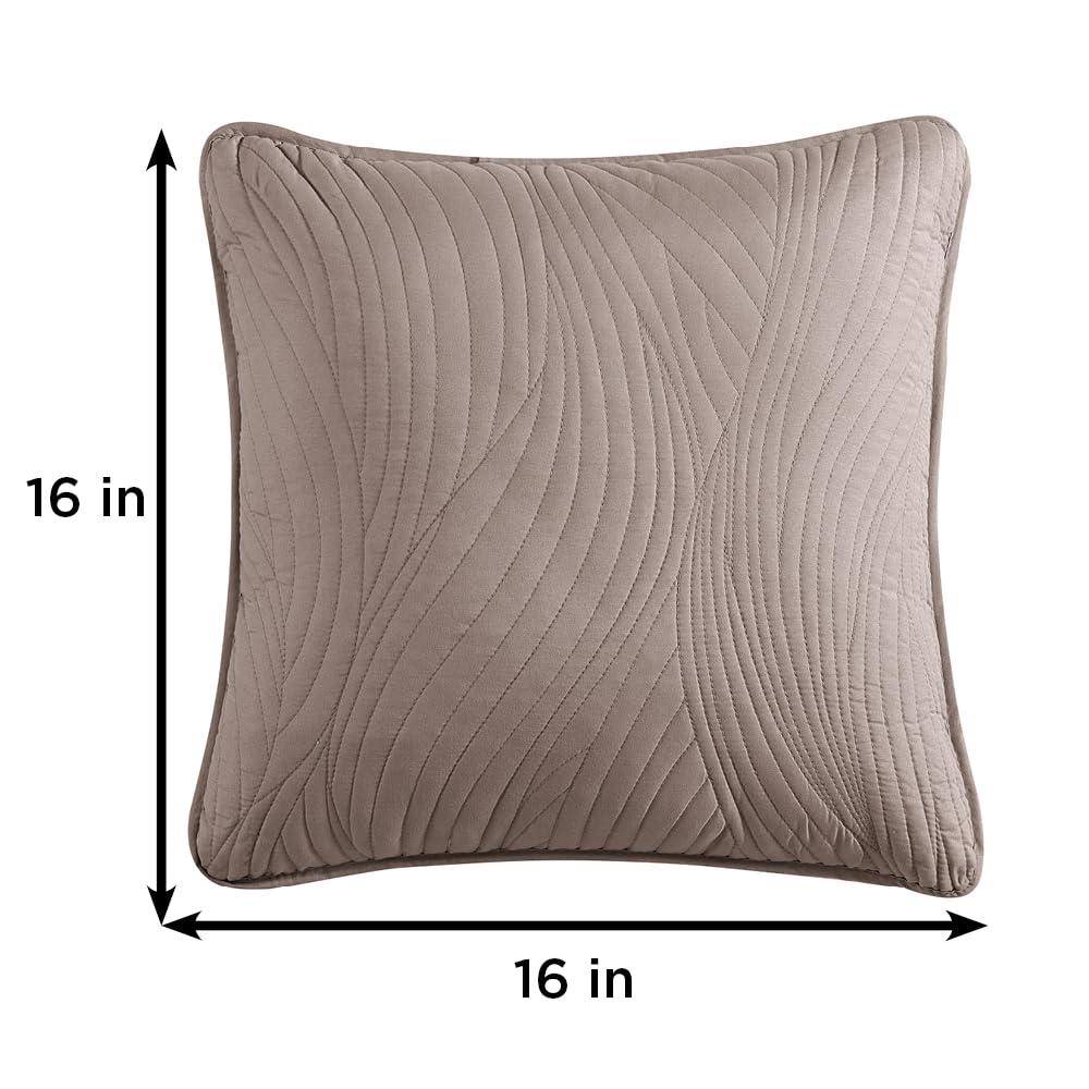 Brielle Stream Embroidered Reversible Throw Pillow