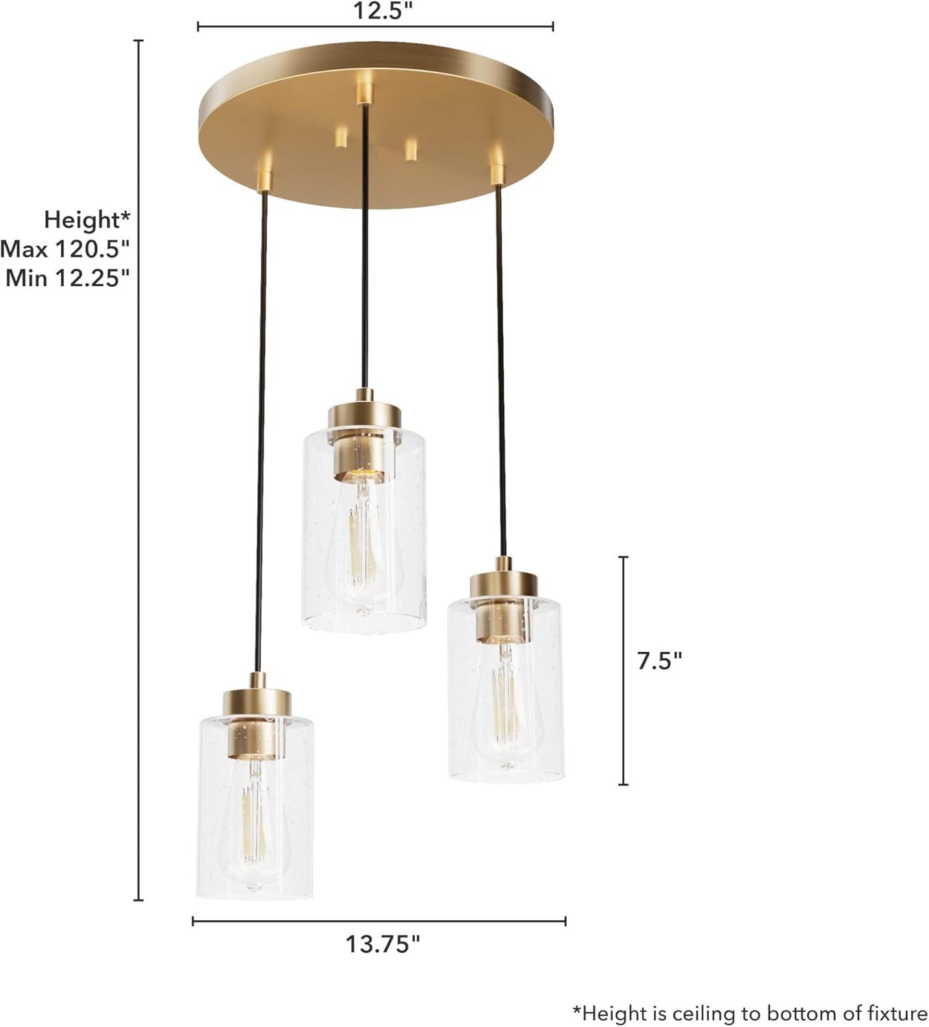 Hartland 3 - Light Cluster Cylinder Pendant