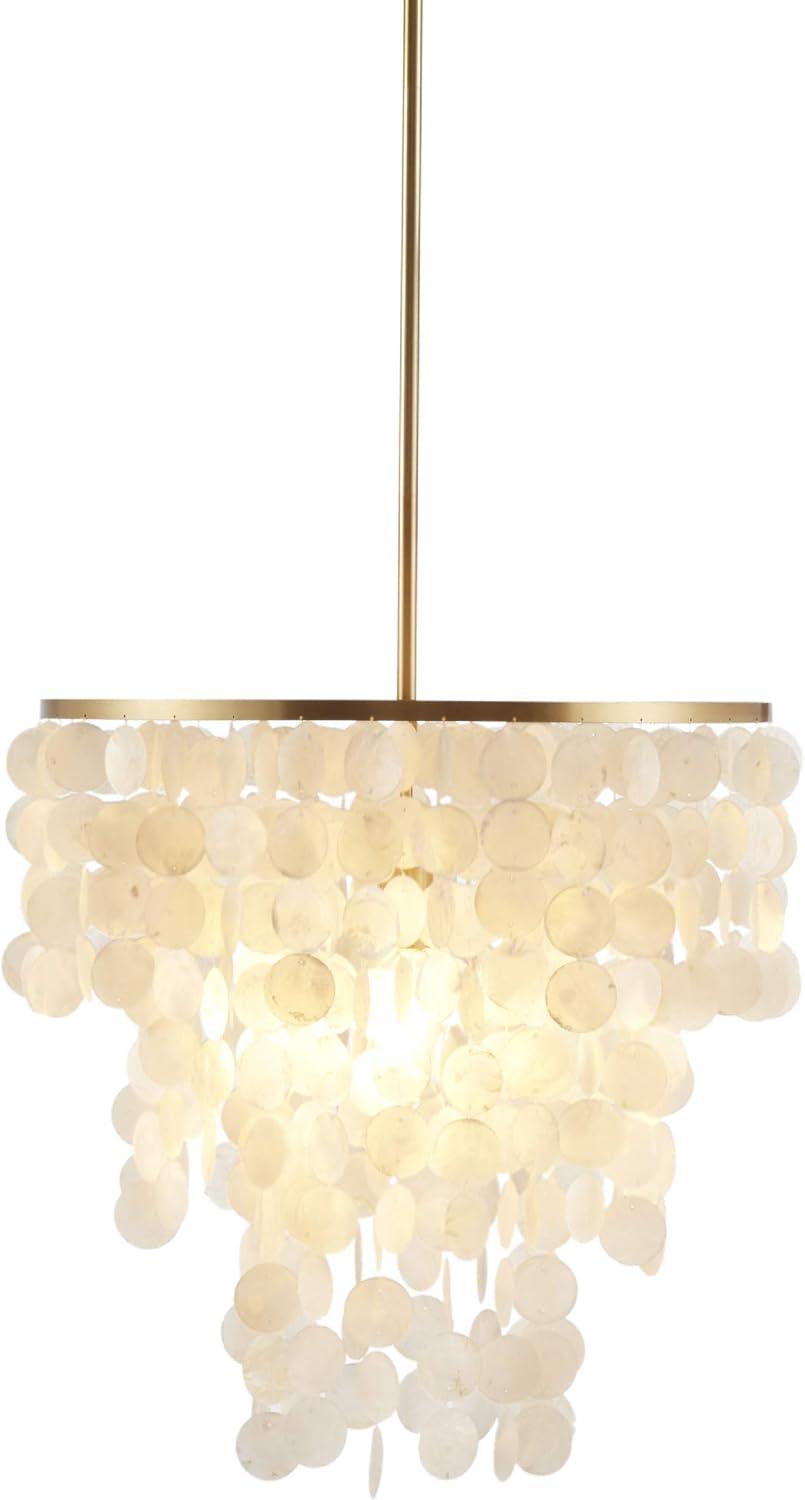 Isla Layered Capiz Seashell Chandelier