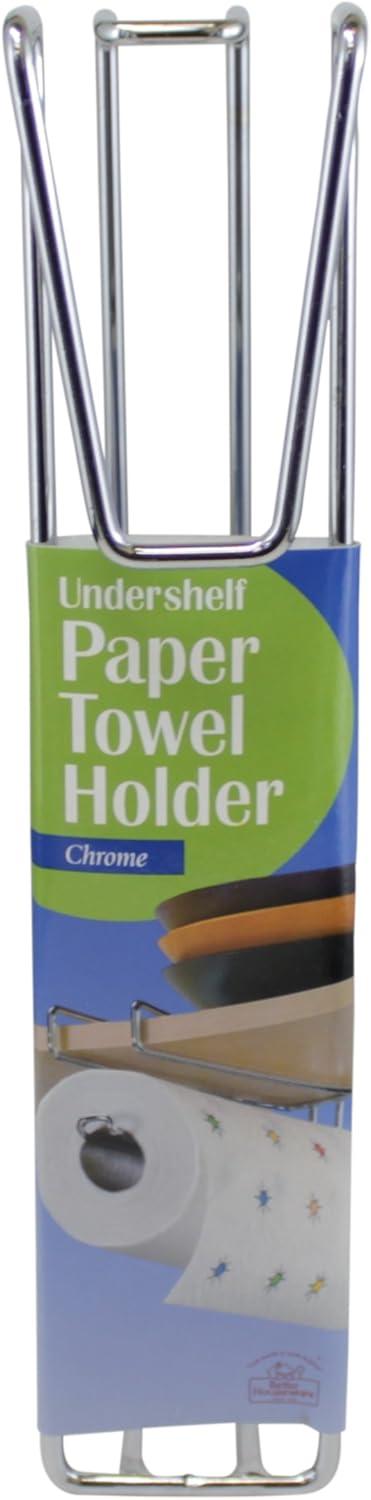 Better Houseware Undershelf Paper Towel Holder, Chrome