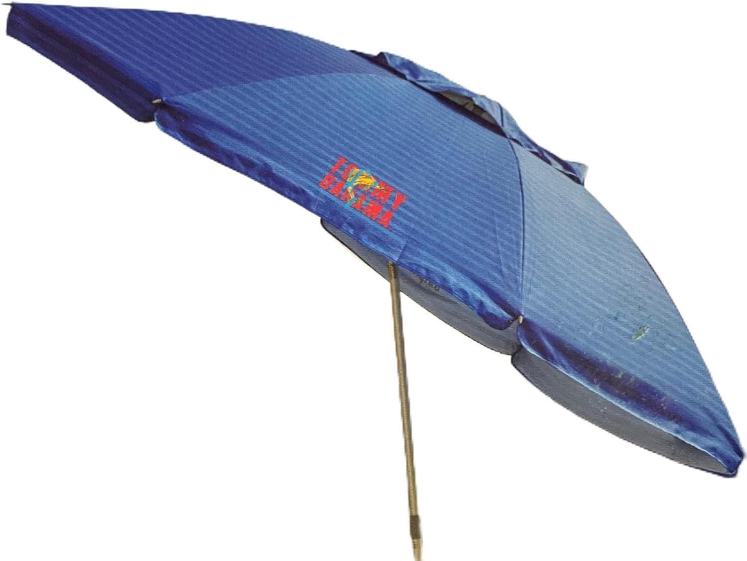 Rich Blue 8 ft Beach Umbrella with Wind Vent and Sand Anchor