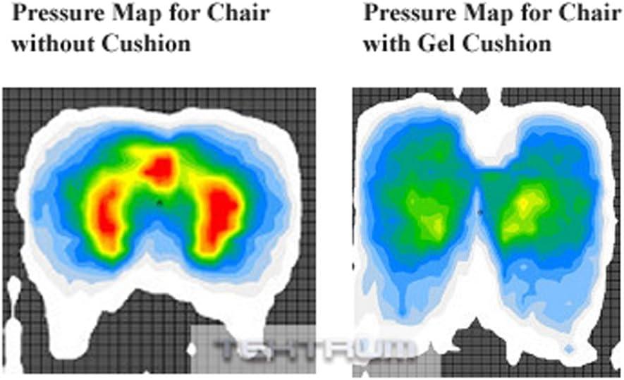 Black and Blue Orthopedic Gel Seat Cushion with Handle