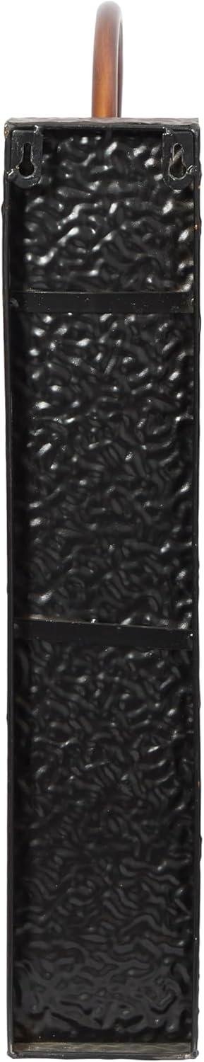 Co-t Bronze Iron Wall Sconce With Textured Finish And Glass Globe For Elegant Candle Display