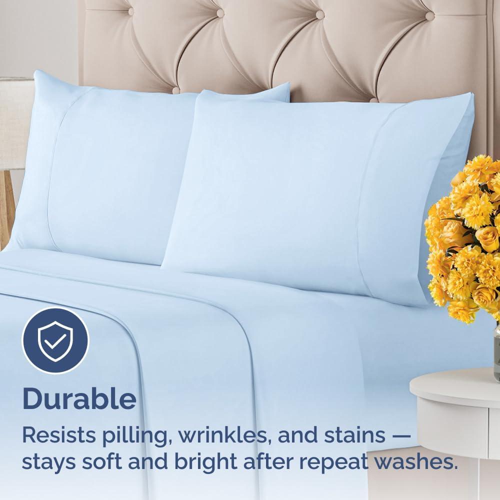 CGK Linens Hotel Quality 400 Tread count 100% Cotton Pillowcase Covers - Set of 2