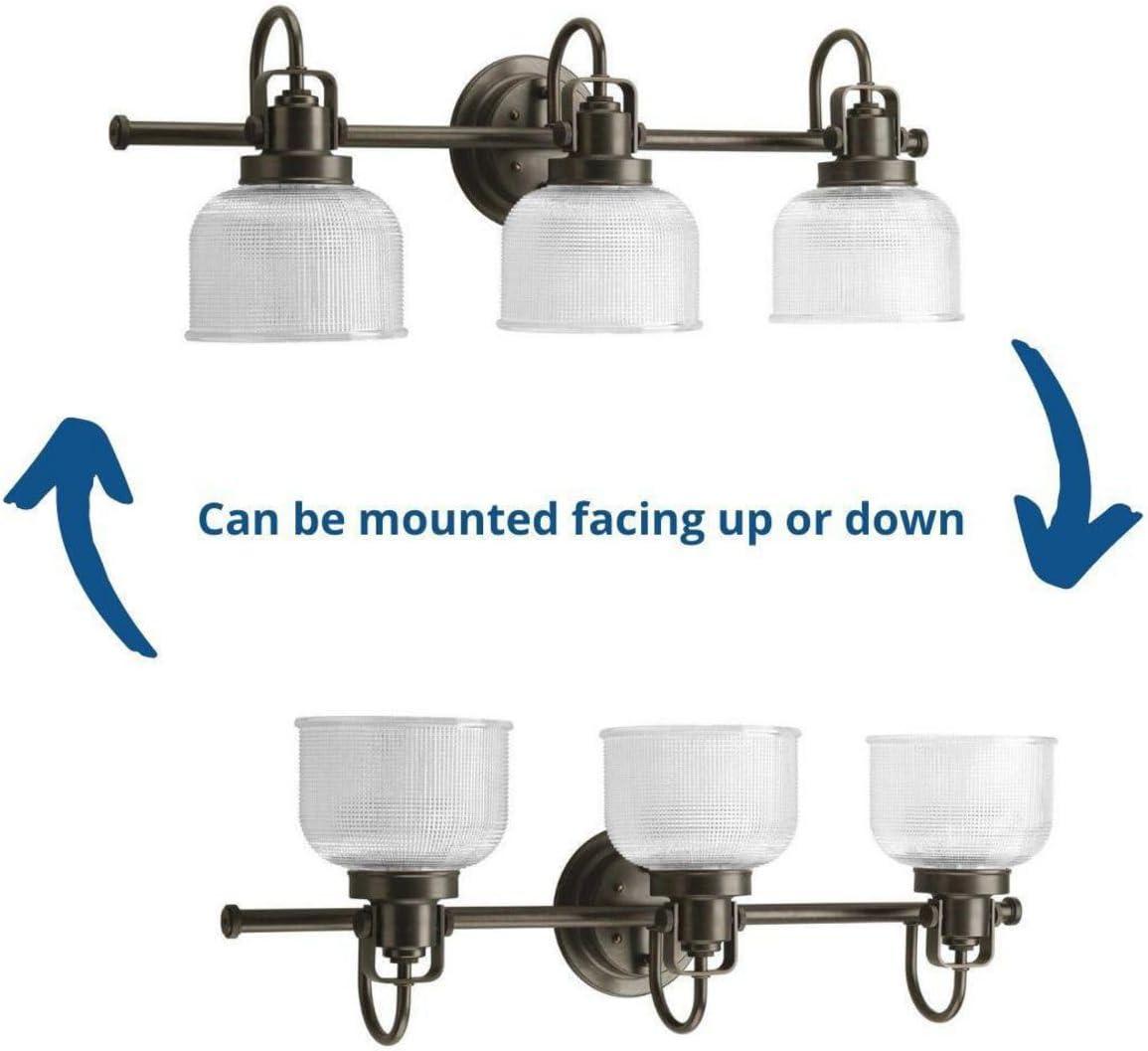 Rosser 3 Light Transparent Dimmable Vanity Light