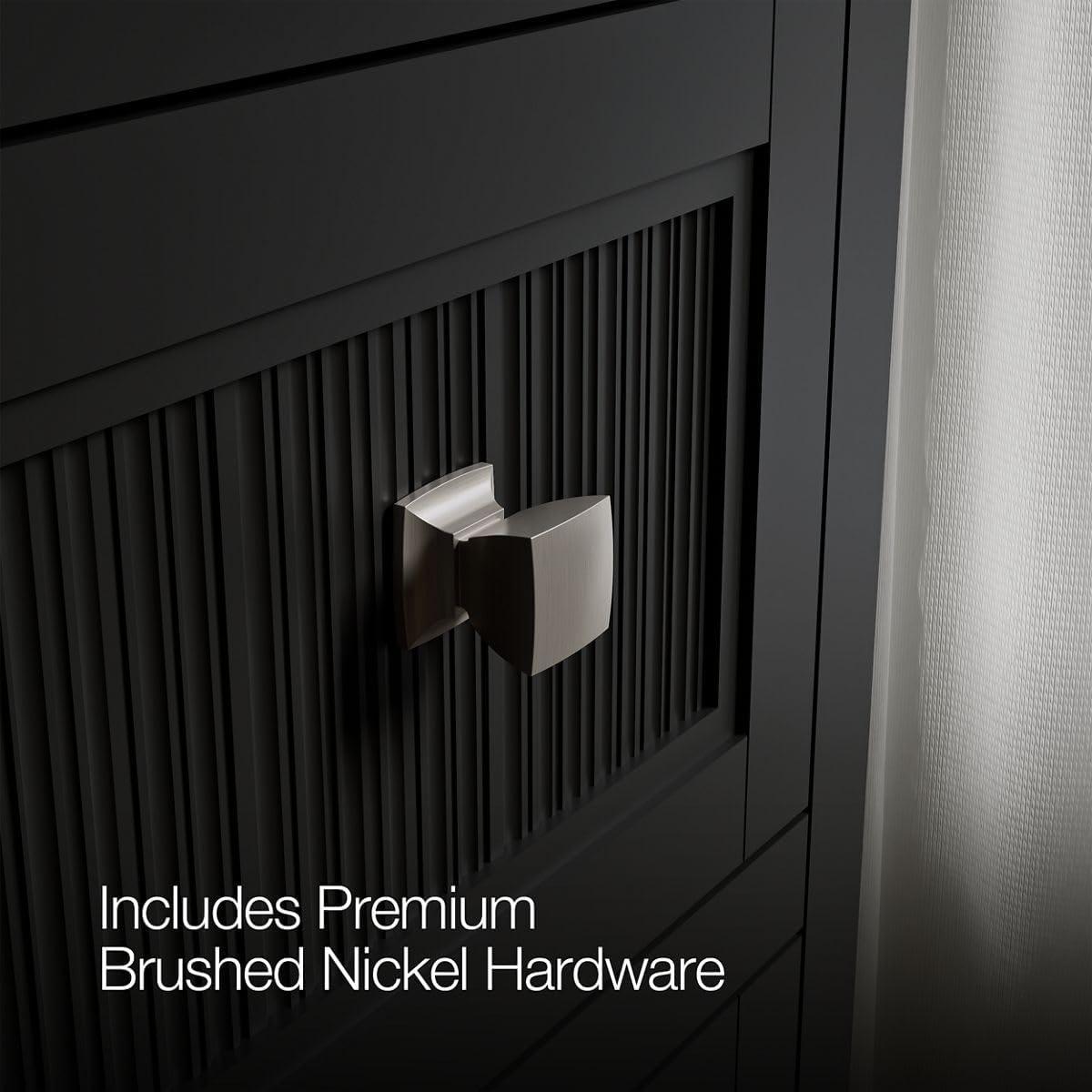 Hearthaven 30'' Free Standing Single Bathroom Vanity Cabinet with Sink and Quartz Top