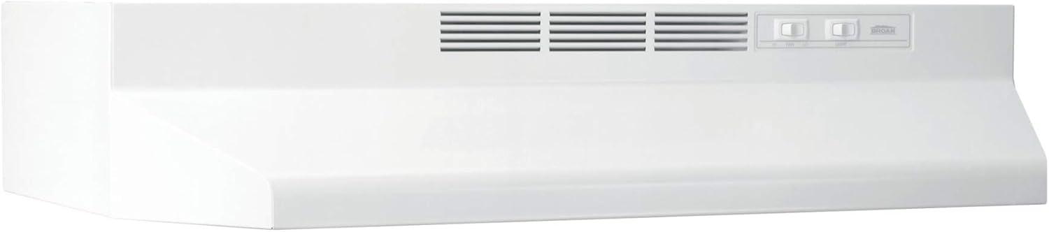 Broan NuTone 30" Steel 190 CFM Ductless (Non-Vented) Under Cabinet Range Hood with Charcoal Filter