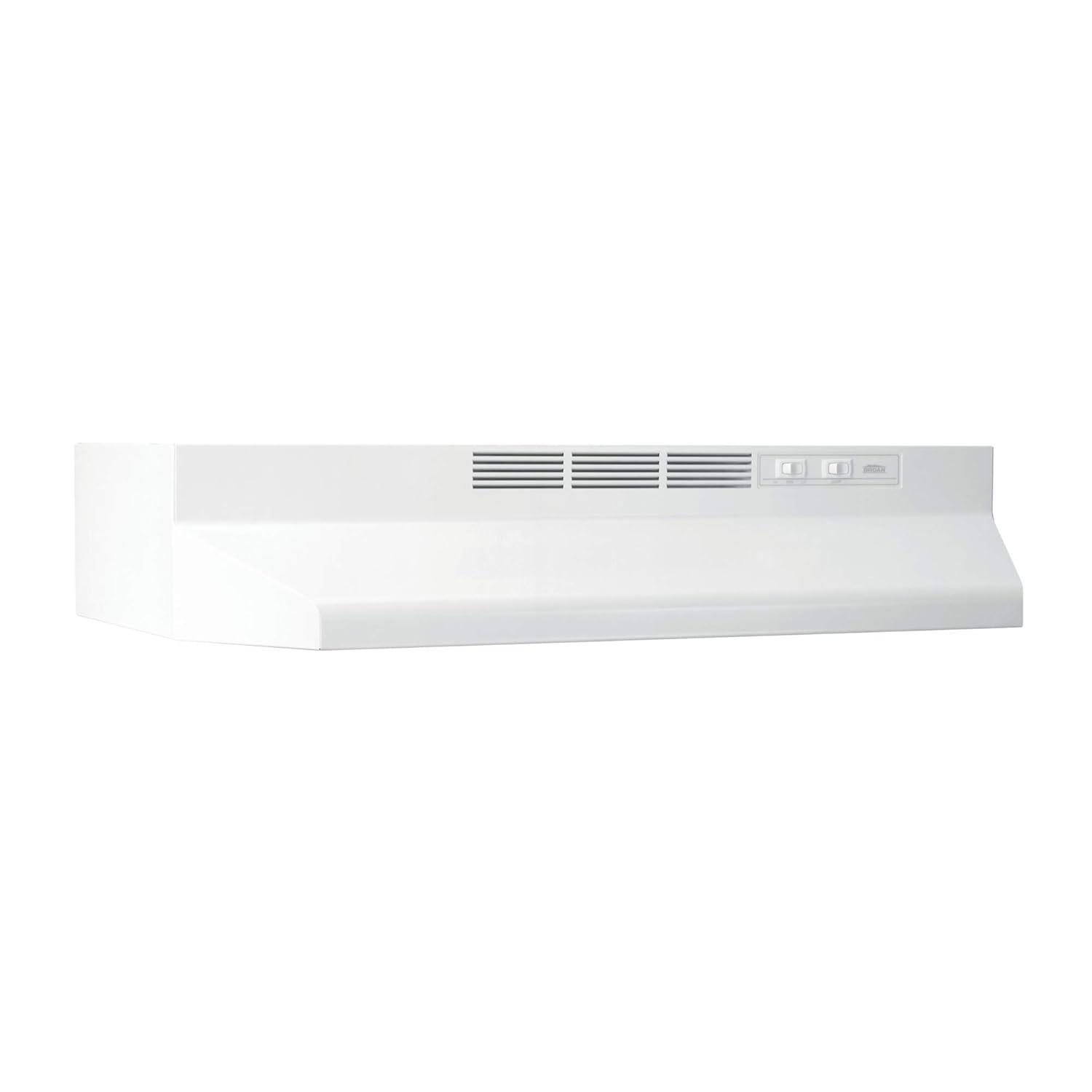 Broan NuTone 30" Steel 190 CFM Ductless (Non-Vented) Under Cabinet Range Hood with Charcoal Filter