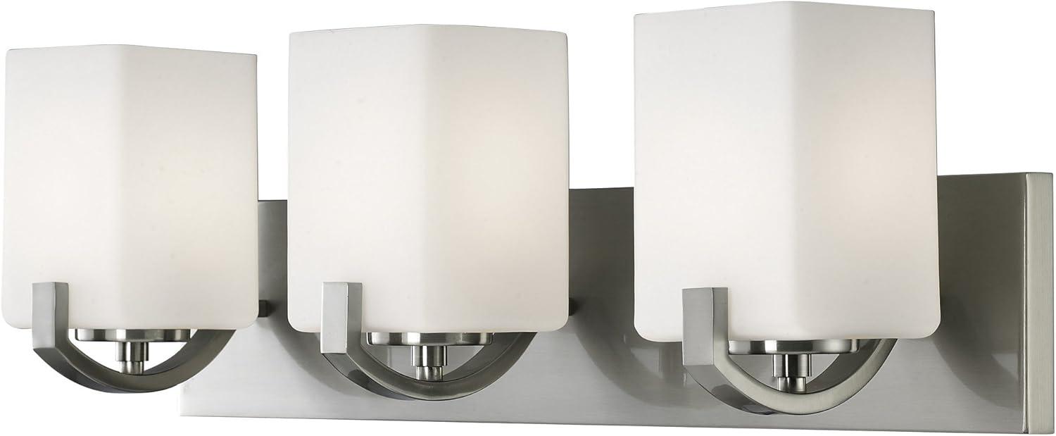 Palmer 3-Light Brushed Nickel Bath Light