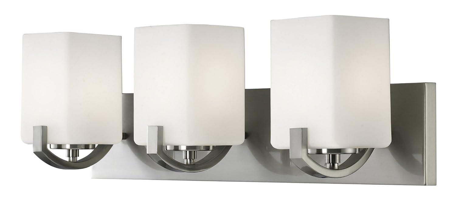 Palmer 3-Light Brushed Nickel Bath Light