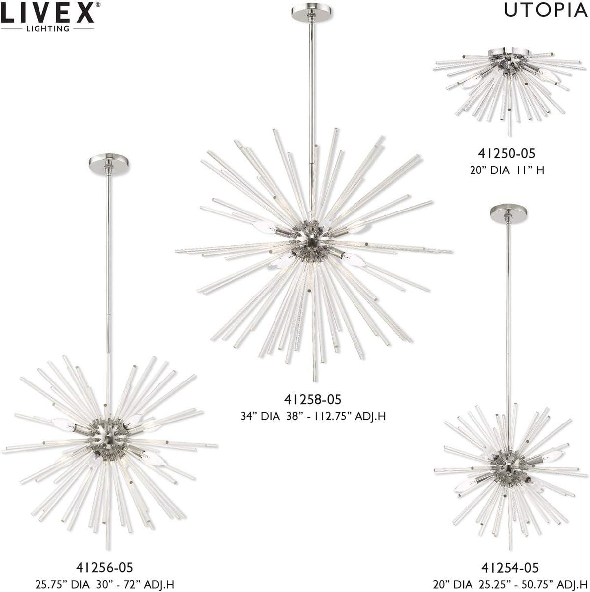 Livex Lighting Utopia 4 - Light Flush Mount in  Polished Chrome