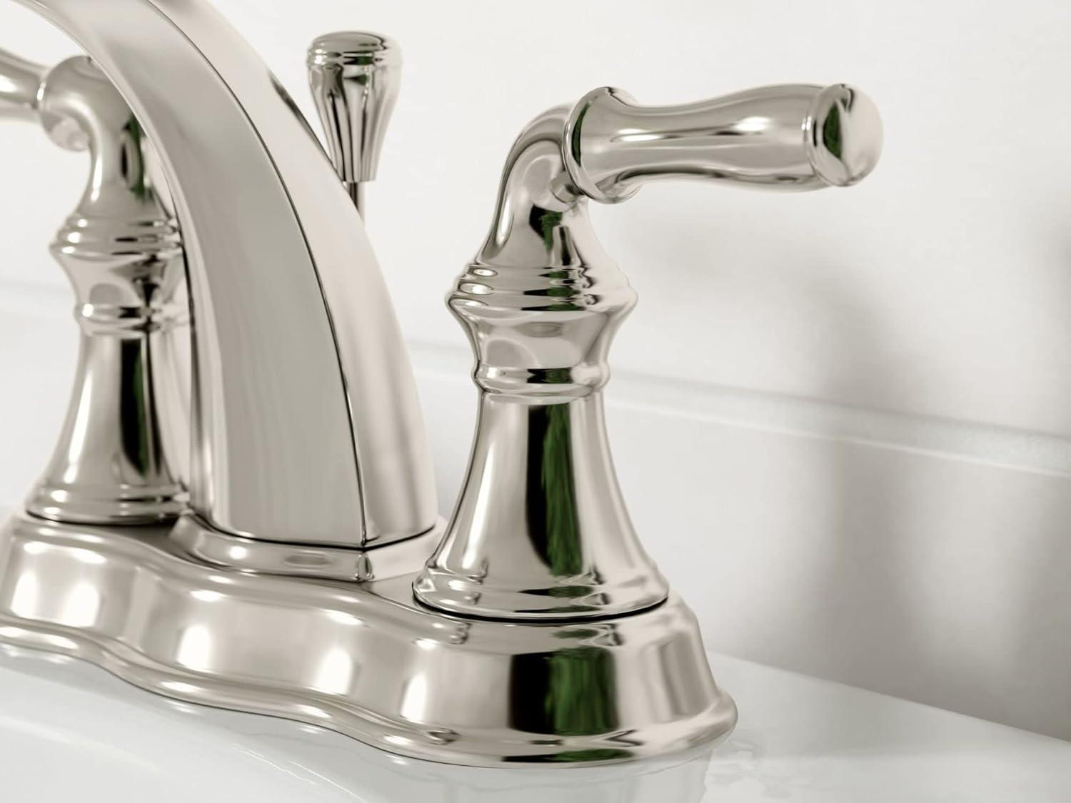 Devonshire Brushed Nickel 4" Centerset Bathroom Faucet