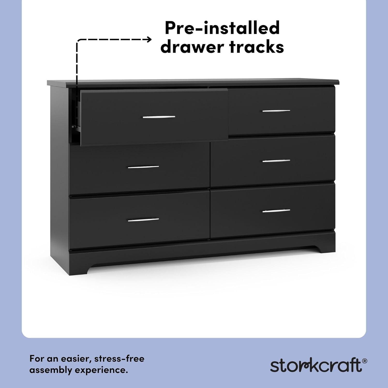 Brookside 6 Drawer Double Dresser