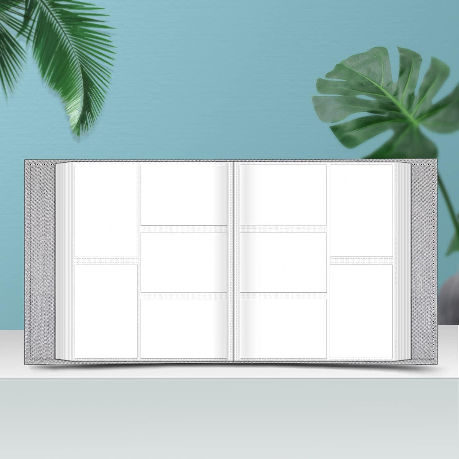 Fintie Classical Photo Album - 600 Pockets for 4x6 Photos, Ideal for Family, Wedding, Baby, Vacation - Emerald Marble