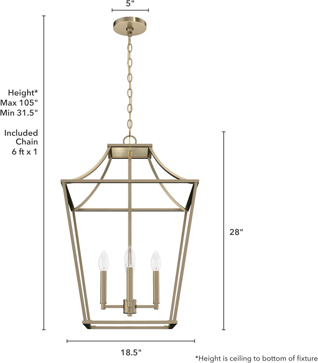 Laurel Ridge 4 Light Lantern Pendant