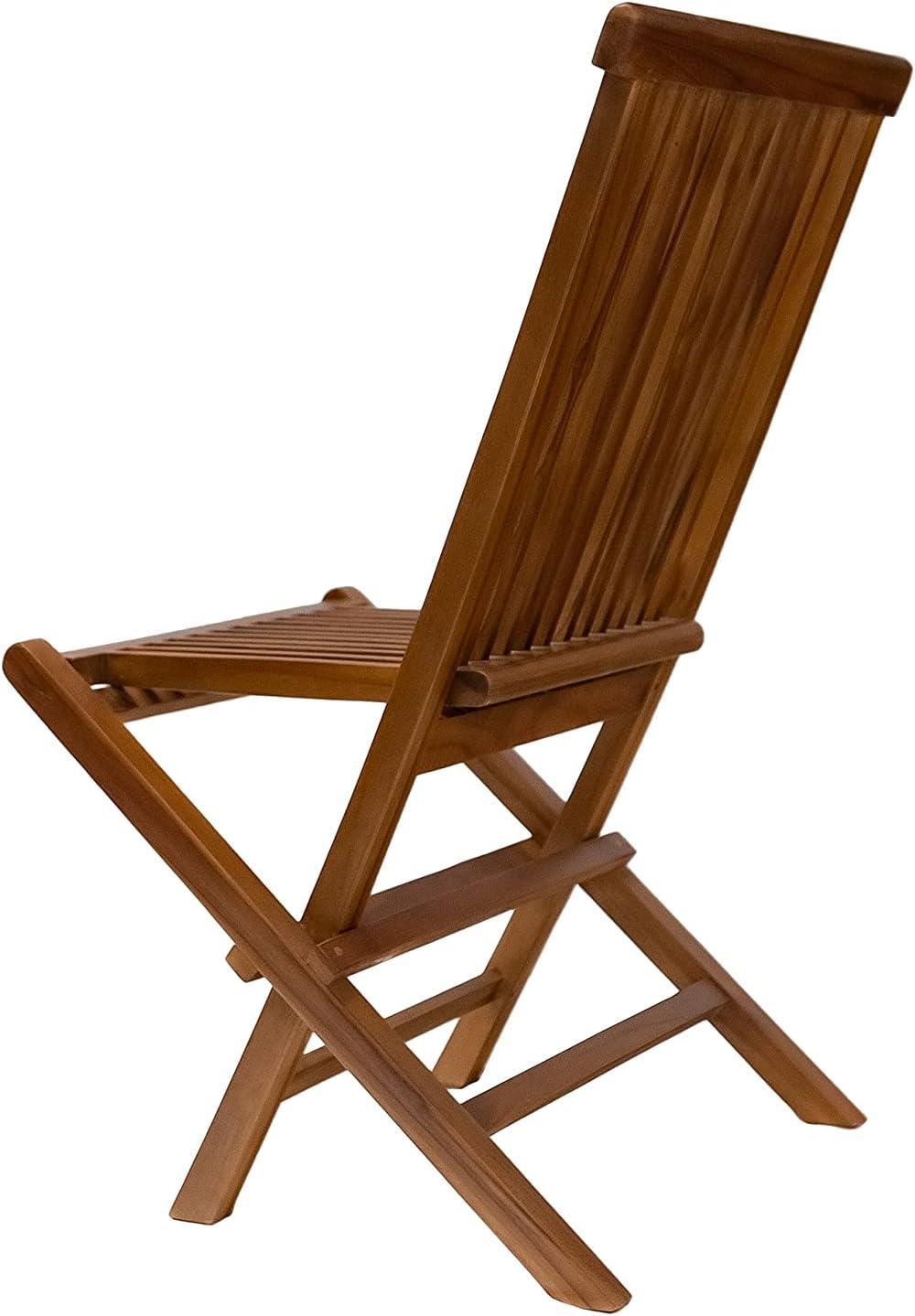 Nordic Teak Natural Outdoor Patio Folding Chair