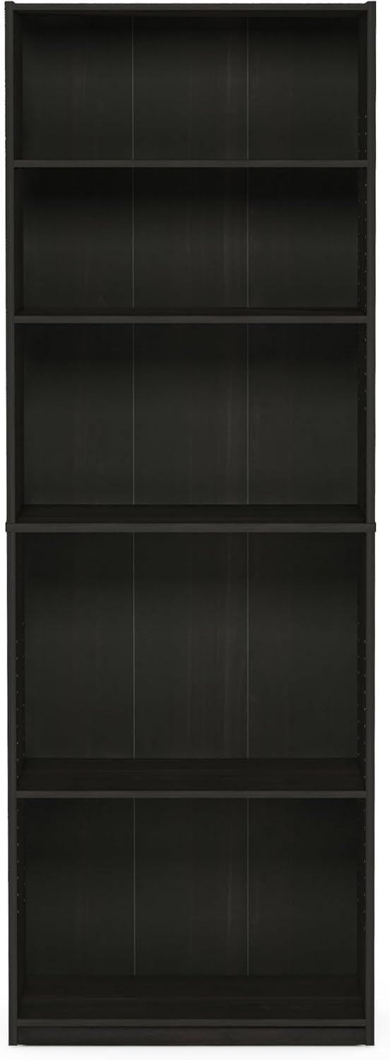 U-SHARE  JAYA Simply Home 5-Shelf Bookcase, 5-Tier, Espresso