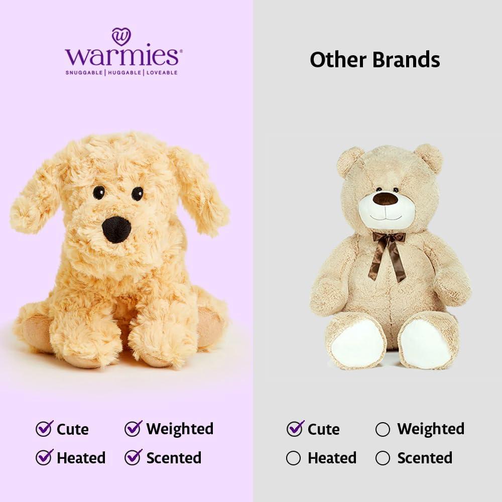 Golden Dog Junior - Warmies Cozy Plush Heatable Lavender Scented Stuffed Animal