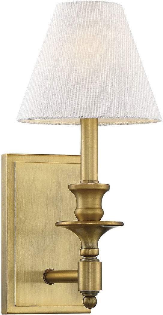 Savoy House Washburn 1 - Light Wall Light in  Warm Brass
