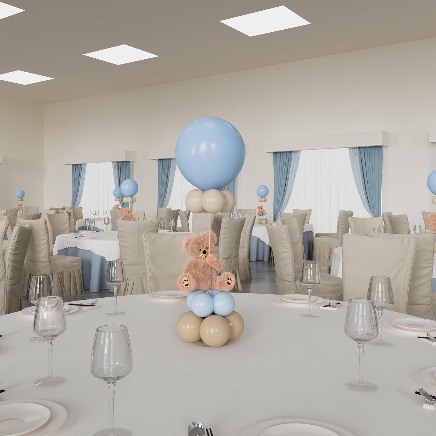 Clear Acrylic Tabletop Balloon Stand Kit, 23.6 Inch, 10 Pack