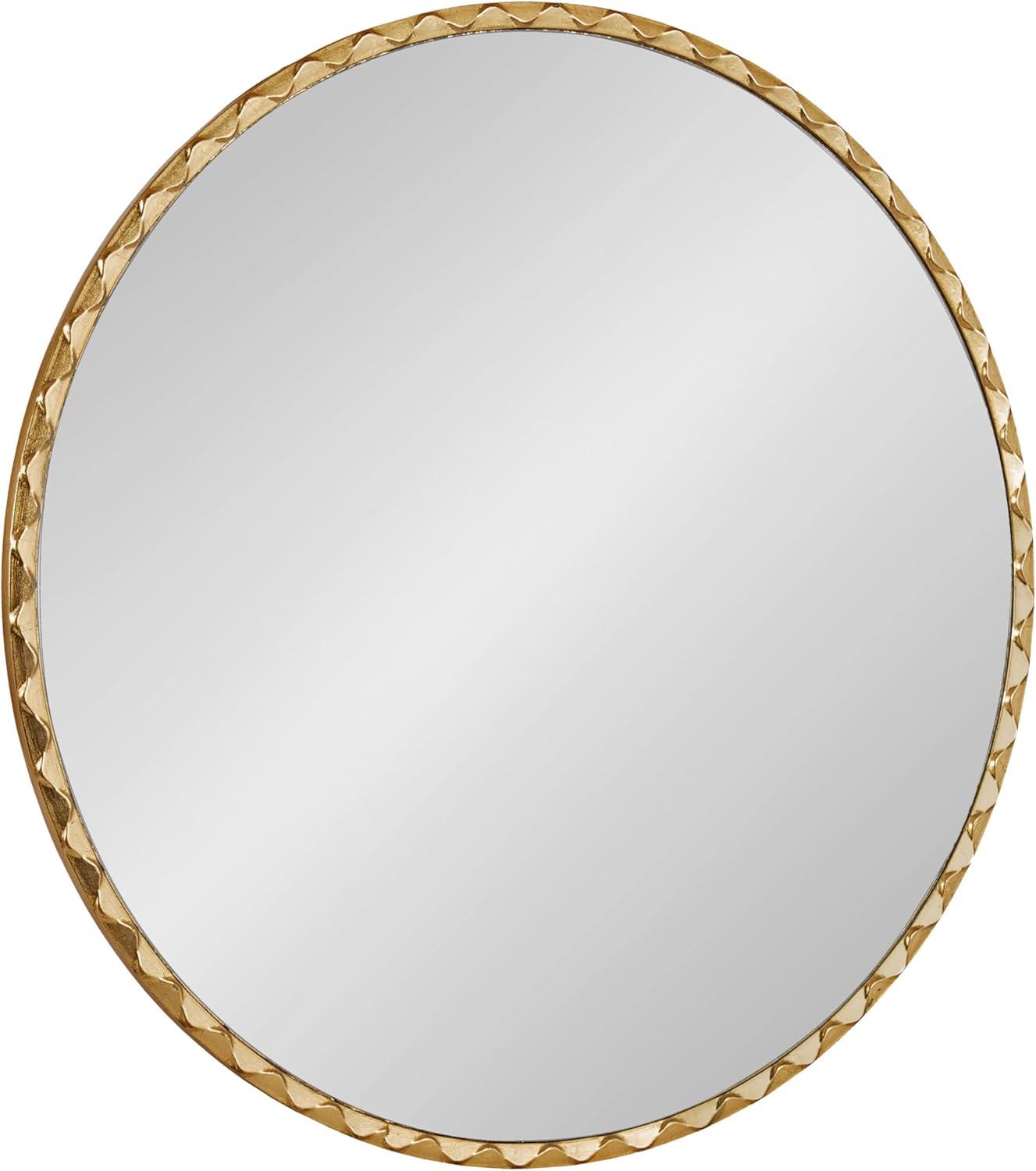 Kate & Laurel All Things Decor 26"x26" Sebecka Decorative Wall Mirror Gold