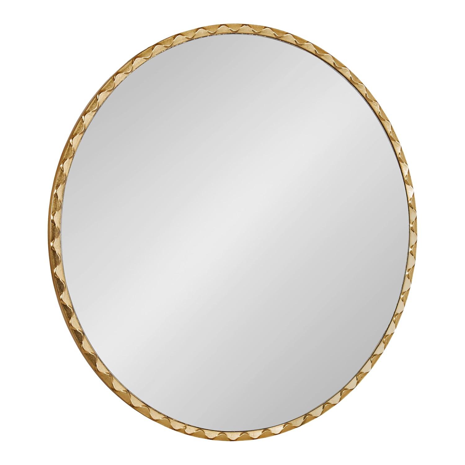 Kate & Laurel All Things Decor 26"x26" Sebecka Decorative Wall Mirror Gold