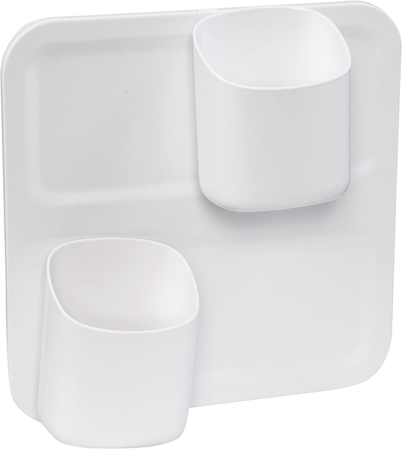 Perch by Honey-Can-Do 3-Piece Wall Mount Organizer Starter Kit, White