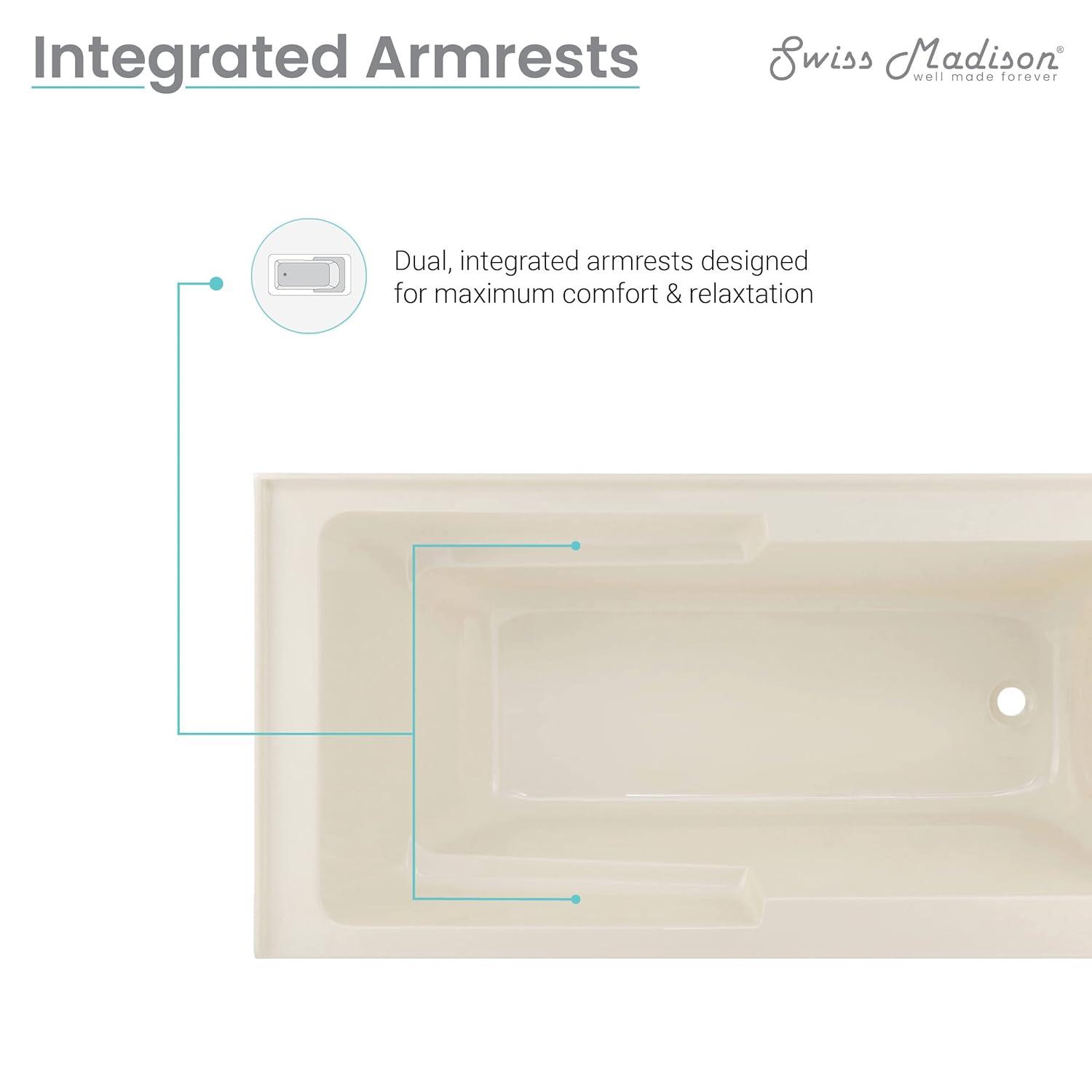 Voltaire 60" x 30" Alcove Bathtub with Apron