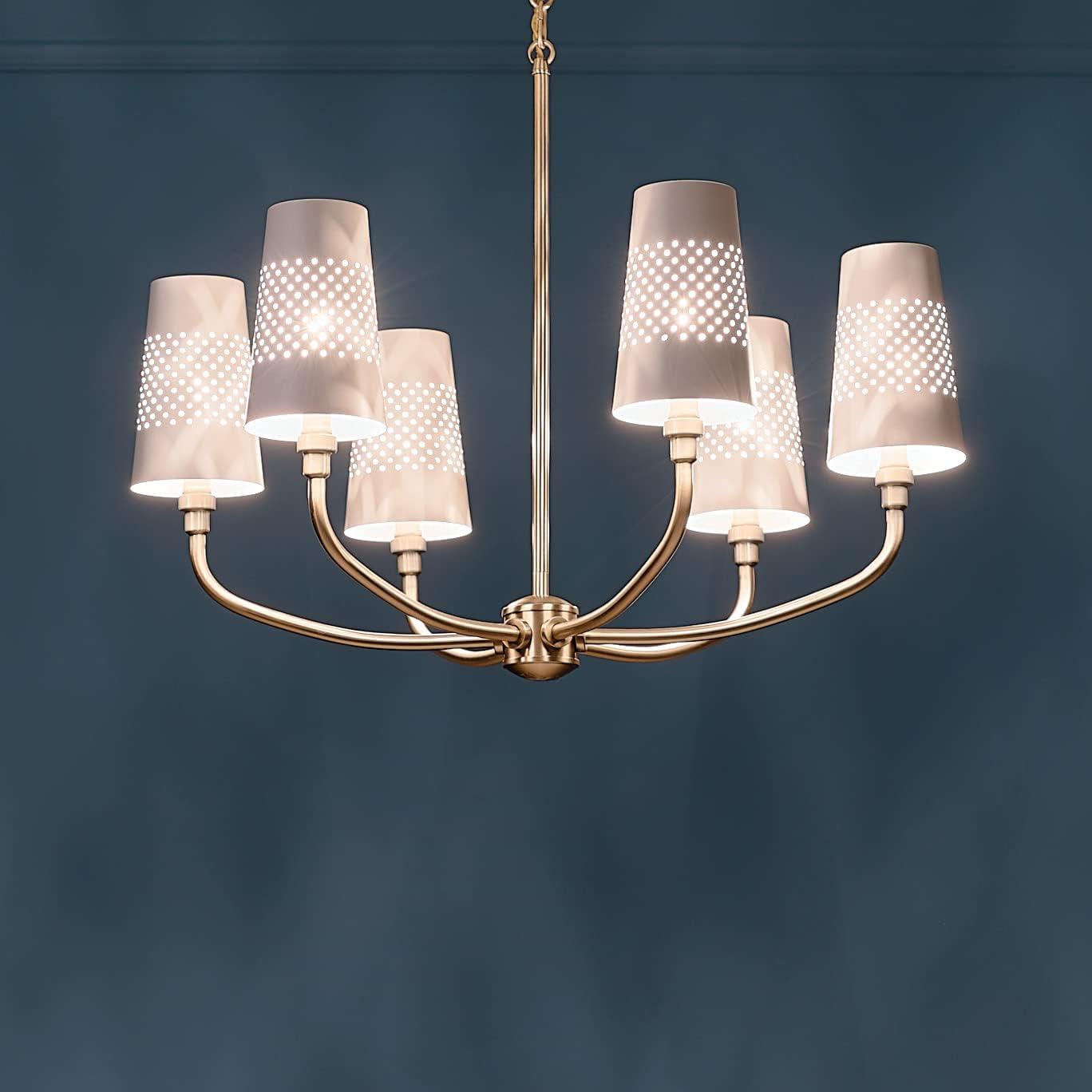 Kichler Lighting Adeena 6 - Light Chandelier in  Brushed Natural Brass