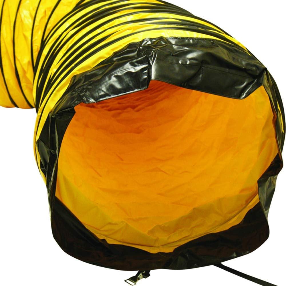 Yellow 24-Inch PVC-Coated Polyester Flexible Duct Hose