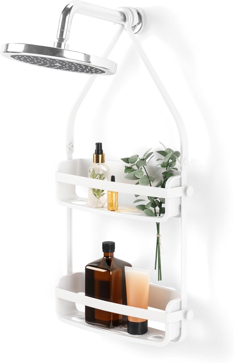 Umbra Flex Two Shelf Shower Caddy, White