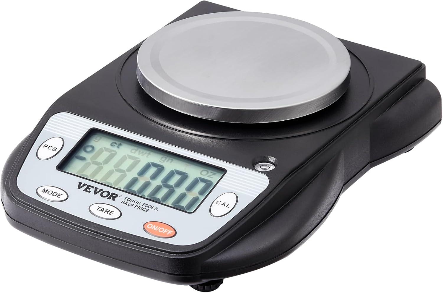 VEVOR Analytical Balance Lab Scale 600g x 0.01g 6 Units Conversion Electronic