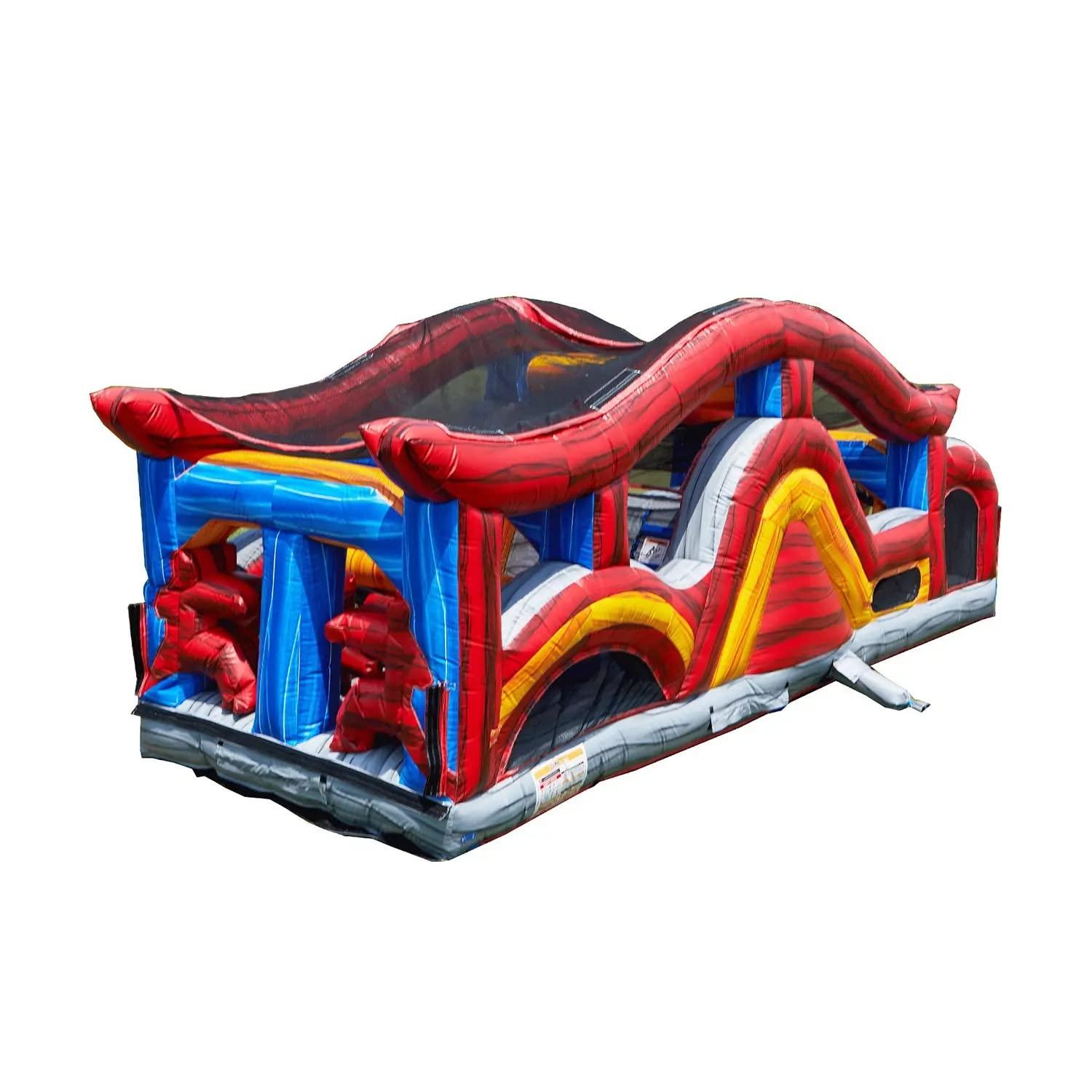 JumpOrange JumpOrange Shadow Obstacle Course Bounce House for Kids and Adults (with Blower)