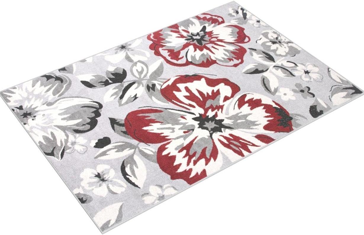 World Rug Gallery Modern Floral Desing Area Rug