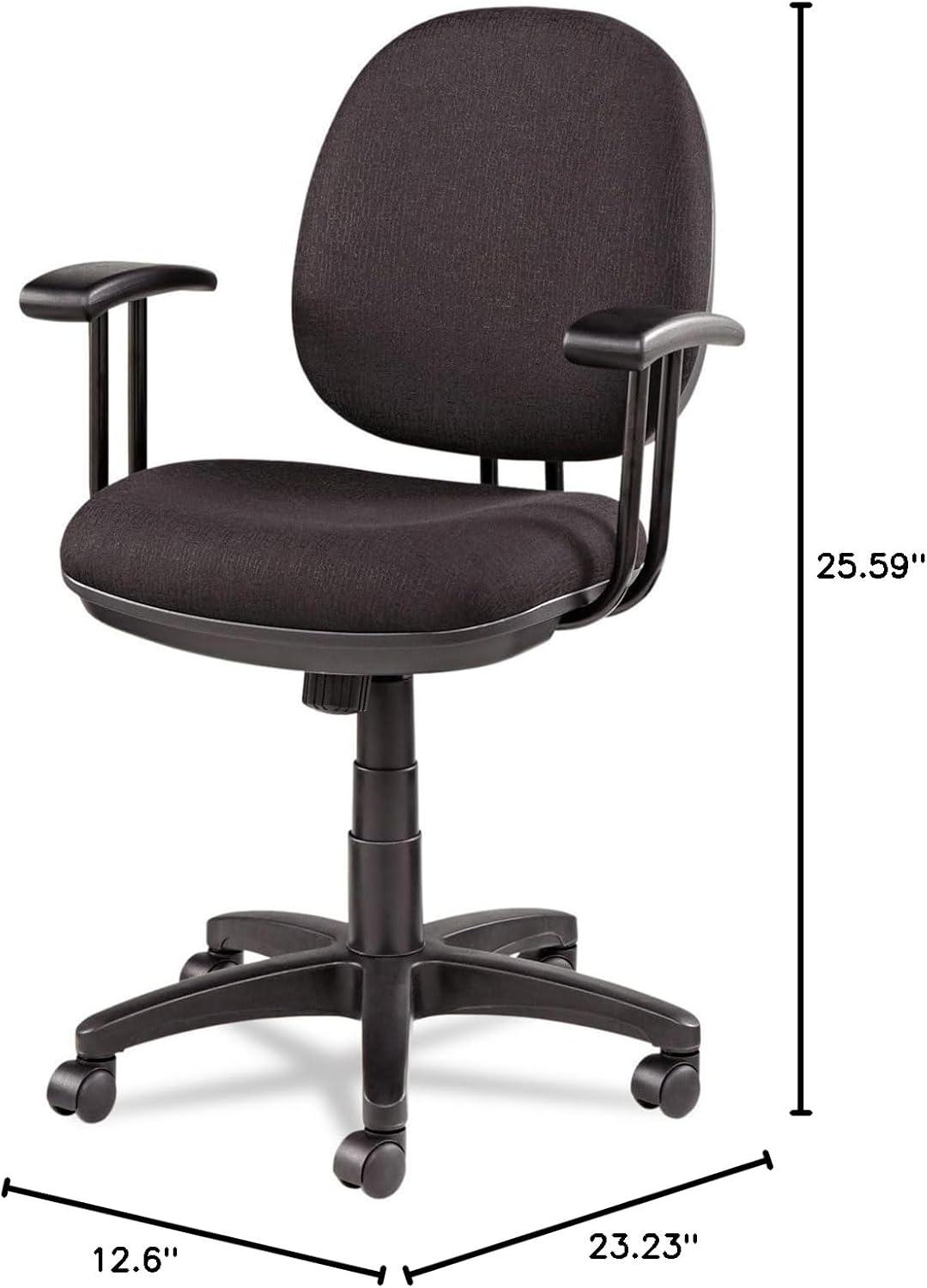 Alera Interval Series Swivel/Tilt Task Chair, Supports Up to 275 lb, 18.42" to 23.46" Seat Height, Black