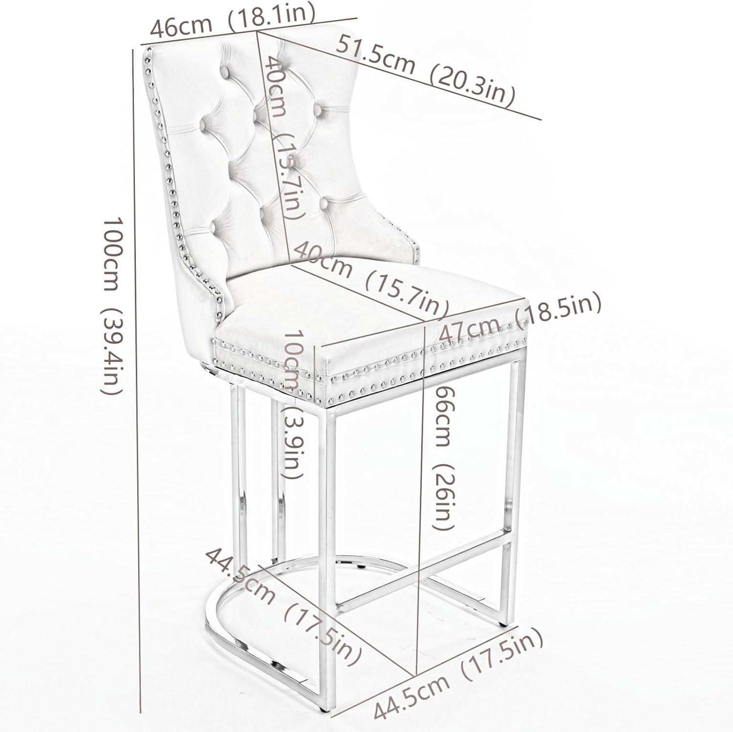 Jermon Upholstered Counter Stool with Metal Frame