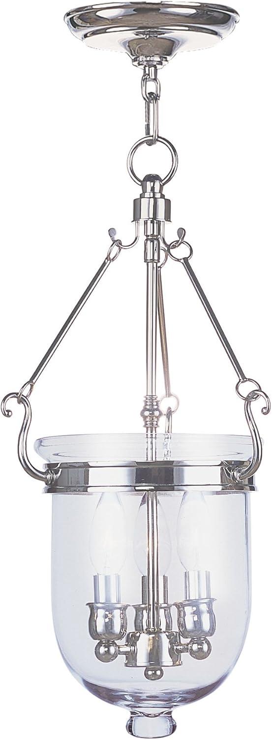 Livex Lighting Jefferson 3 - Light Chandelier in  Polished Nickel