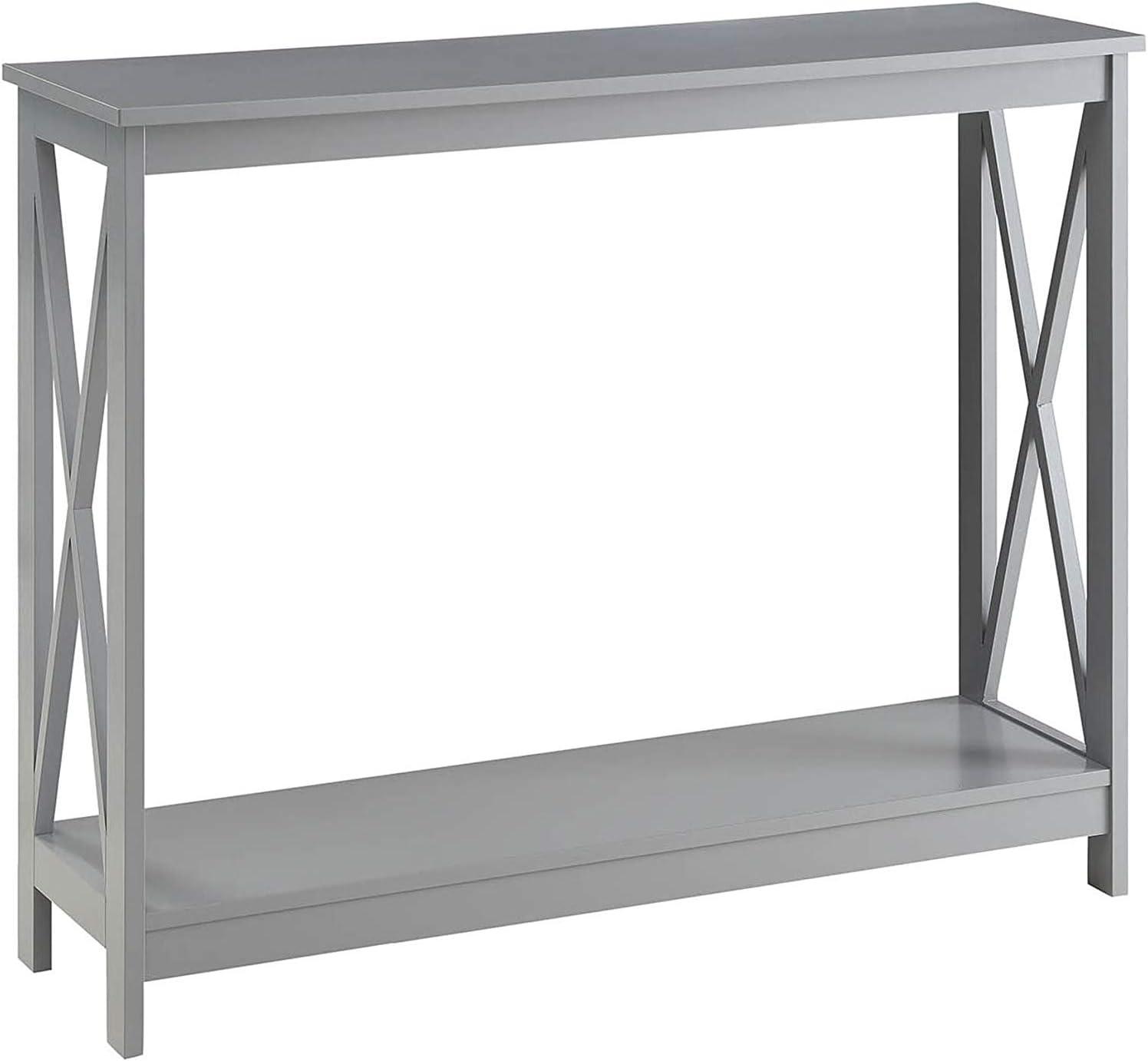 Convenience Concepts Oxford Console Table in Gray Wood Finish