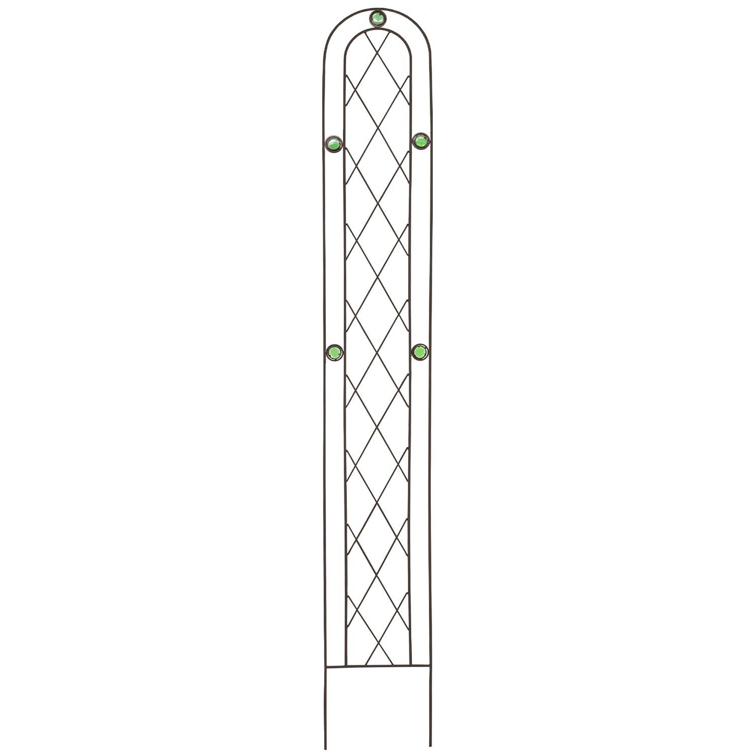 Emerald 72 in. x 10 in. Metal Trellis