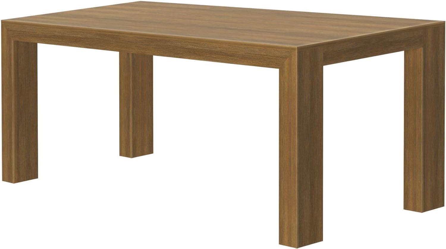 Pecan Wirebrush 72" Solid Wood Rectangular Dining Table