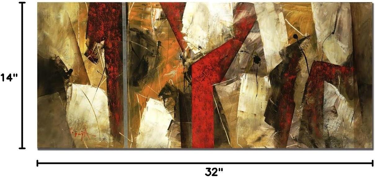 'Abstract IX' Canvas Art-14x32