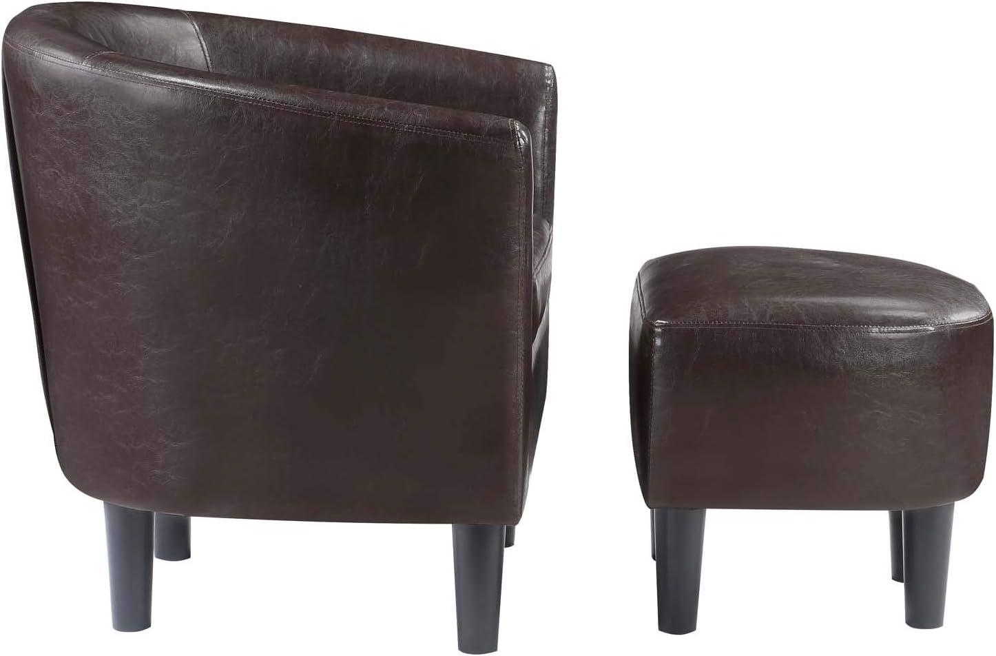 Take a Seat Churchill Accent Chair with Ottoman