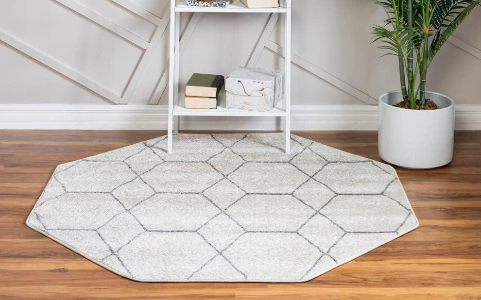 Unique Loom Trellis Frieze Geometric Trellis Indoor Woven Area Rug